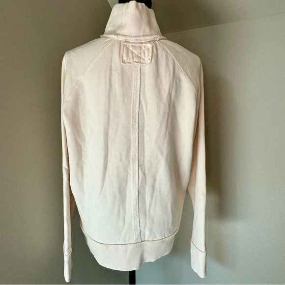 NWT We the Free Just a Game asymmetrical quarter zip size Small ivory - Picture 4 of 8